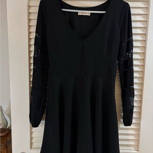 Abercrombie & Fitch Black Long Sleeve Dress